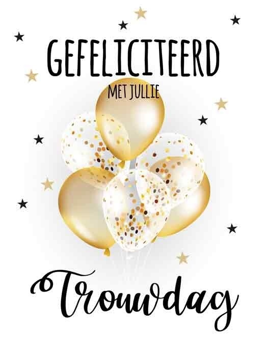 Gefeliciteerd met jullie trouwdag