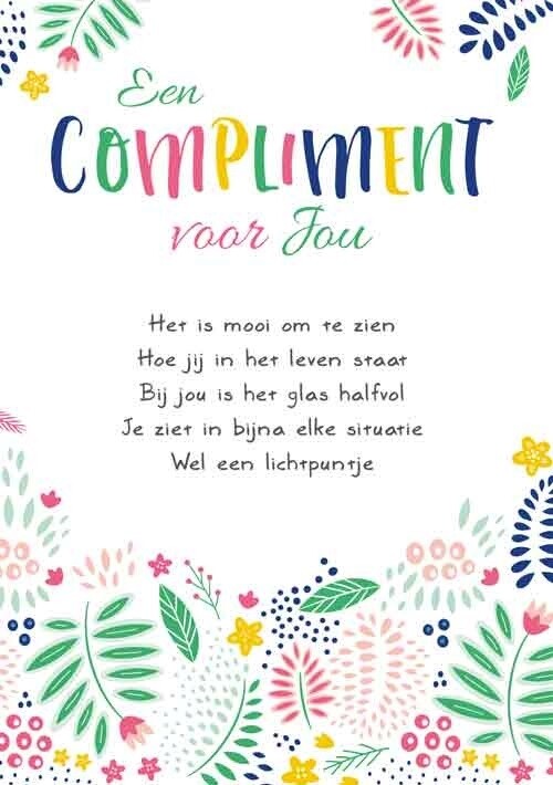Een compliment voor jou