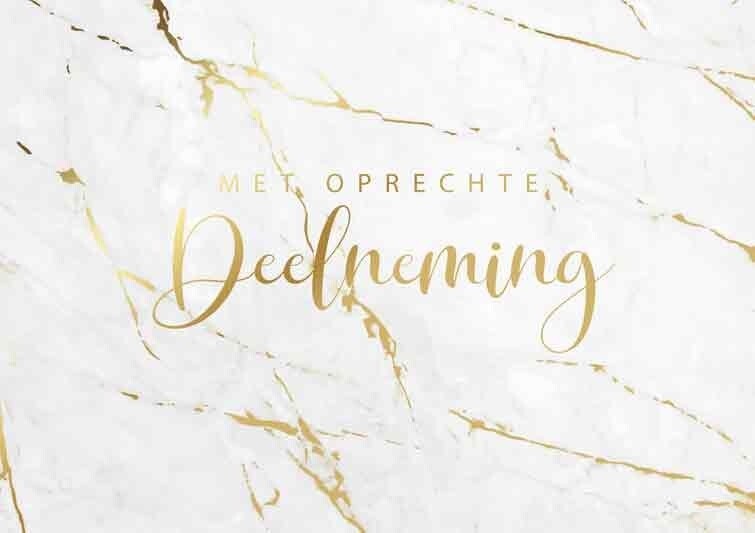 Met oprechte deelneming