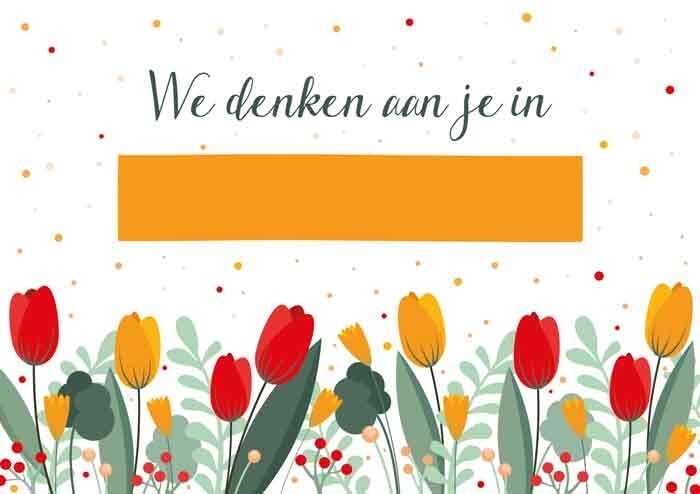 We denken aan je in Schoten