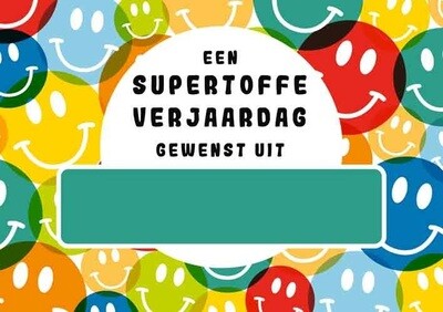 Een supertoffe verjaardag gewenst uit Schoten
