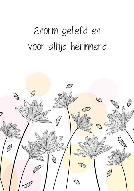 Enorm geliefd en voor altijd herinnerd