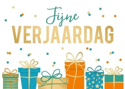 Fijne verjaardag