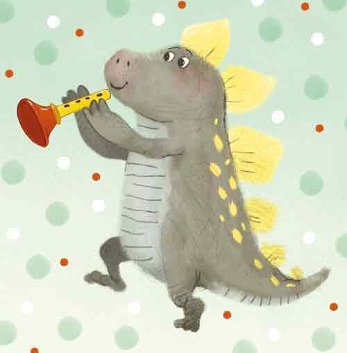 Fluitende dinosaurus