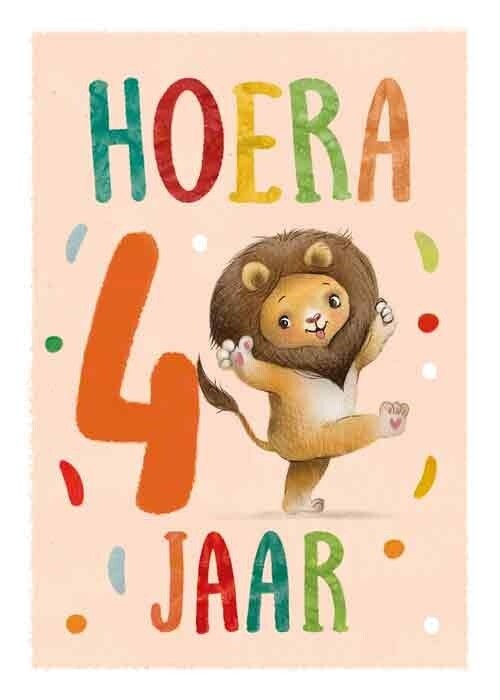 Hoera 4 jaar