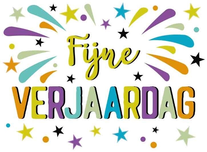 Fijne verjaardag