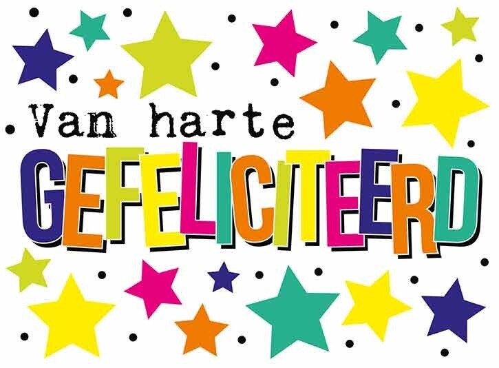 Van harte gefeliciteerd