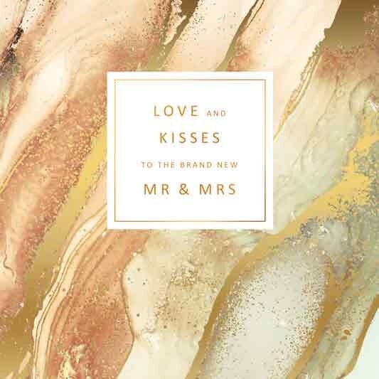 Love and kisses to the brand new mr &amp; mrs