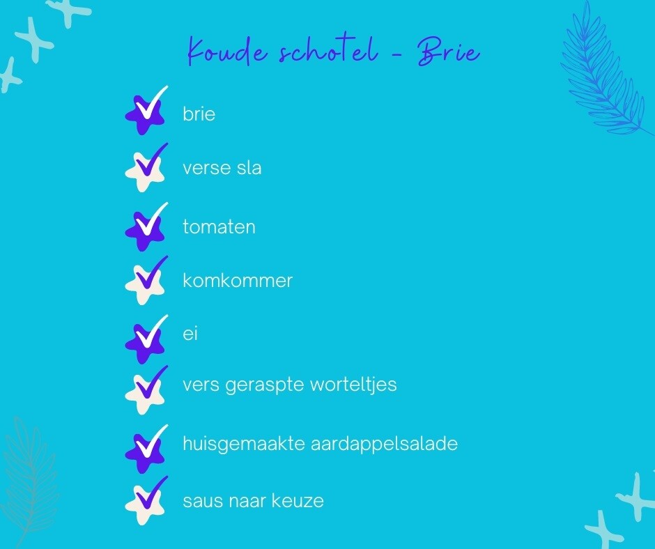 Koude schotel met brie