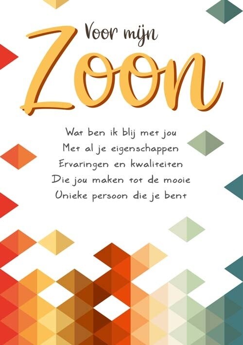 Voor mijn zoon