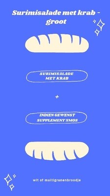 Surimisalade met krab - groot