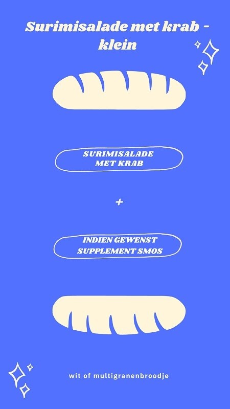 Surimisalade met krab - klein