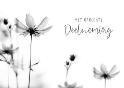 Met oprechte deelneming