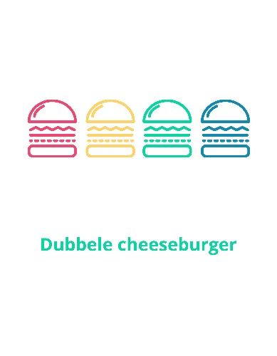Dubbele cheeseburger
