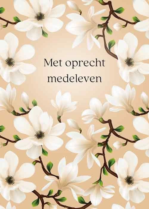 Met oprecht medeleven