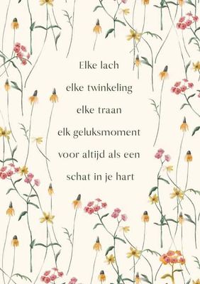 Elke lach, elke twinkeling