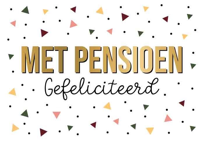 Met pensioen Gefeliciteerd