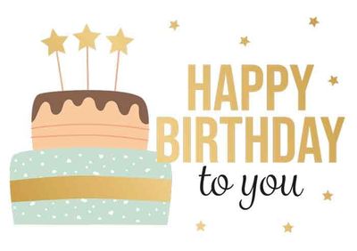 Happy Birthday to you