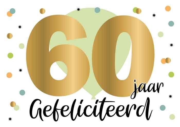60 jaar Gefeliciteerd
