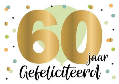 60 jaar Gefeliciteerd