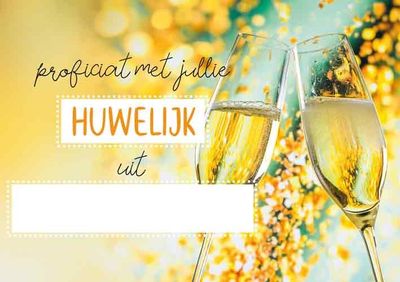 Proficiat met jullie huwelijk uit Schoten