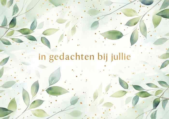 In gedachten bij jullie