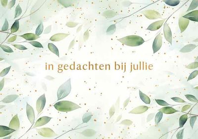 In gedachten bij jullie