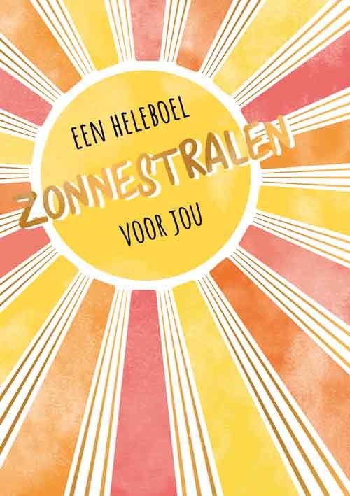 Een heleboel zonnestralen voor jou