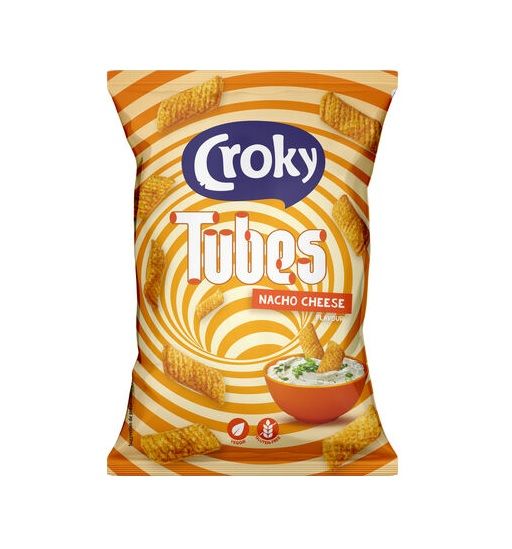 Croky Tubes Nacho Cheese - 100g