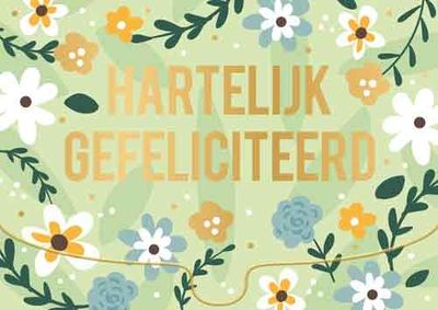 Hartelijk Gefeliciteerd