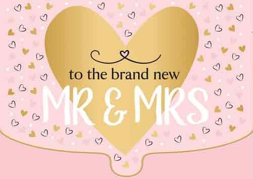 To the brand new Mr &amp; Mrs