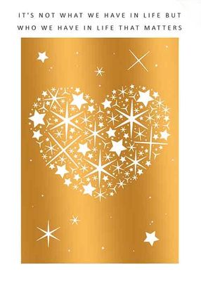 It&#39;s not what we have in life