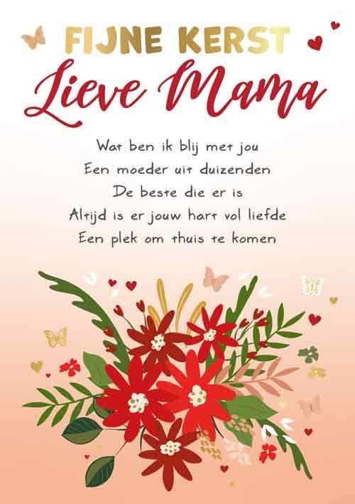 Fijne Kerst lieve mama