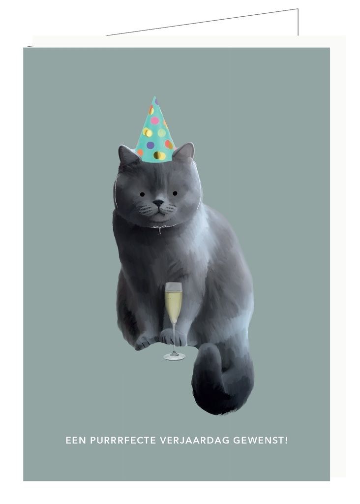 Een purrrfecte verjaardag gewenst!