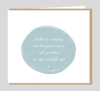 Sterke is vandaag niet het juiste woord