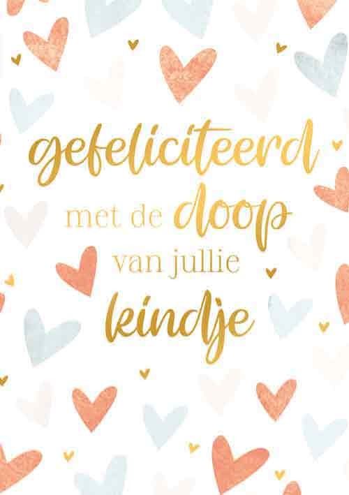 Gefeliciteerd met de doop van jullie kindje
