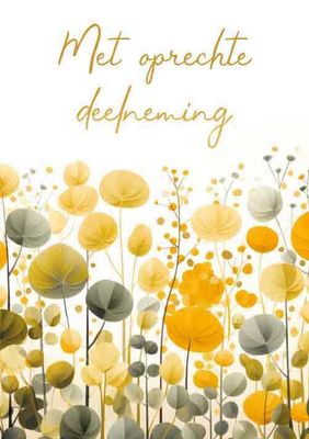 Met oprechte deelneming