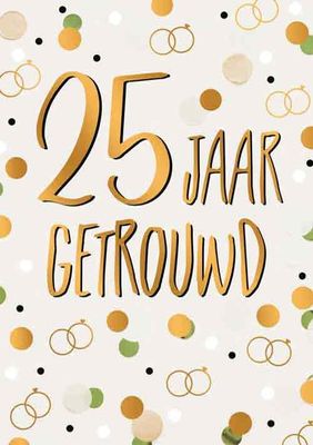 25 jaar getrouwd