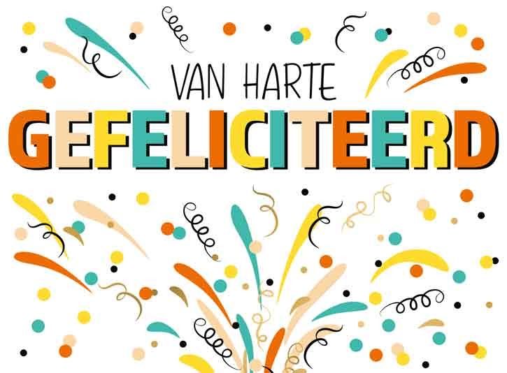 Van harte gefeliciteerd