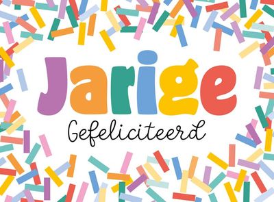 Jarige gefeliciteerd