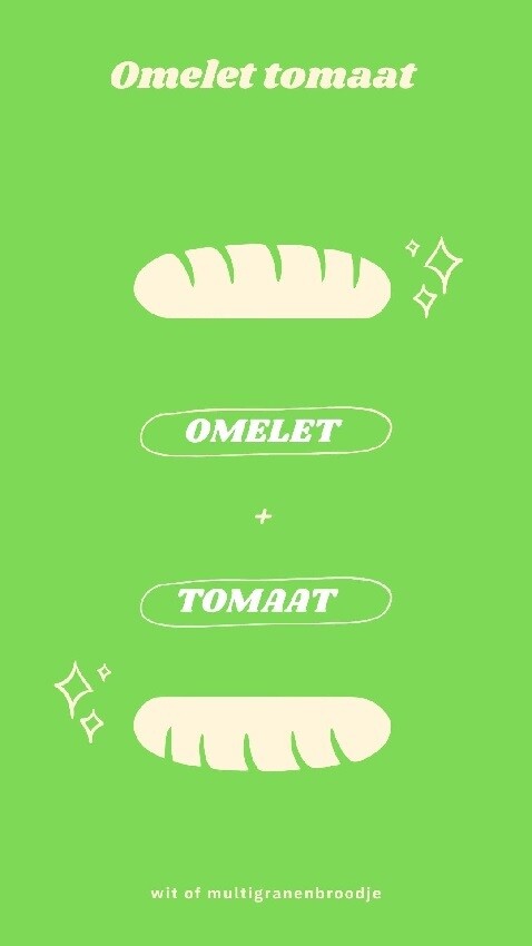 Omelet tomaat