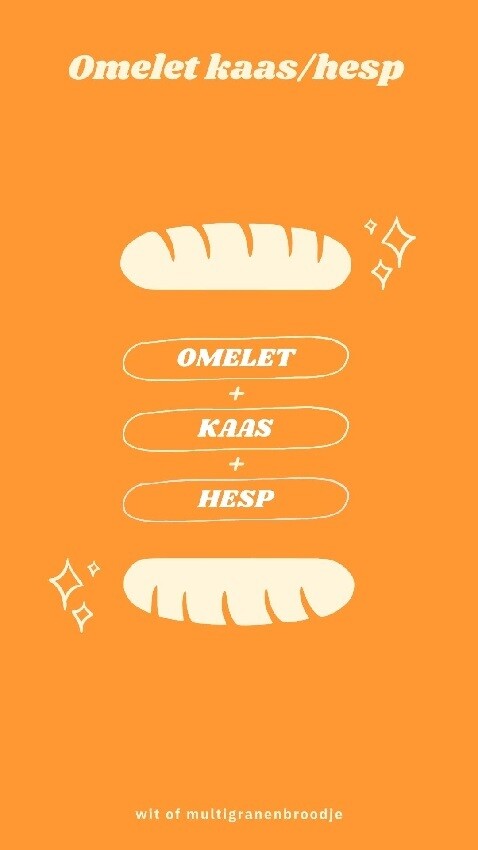 Omelet kaas / hesp