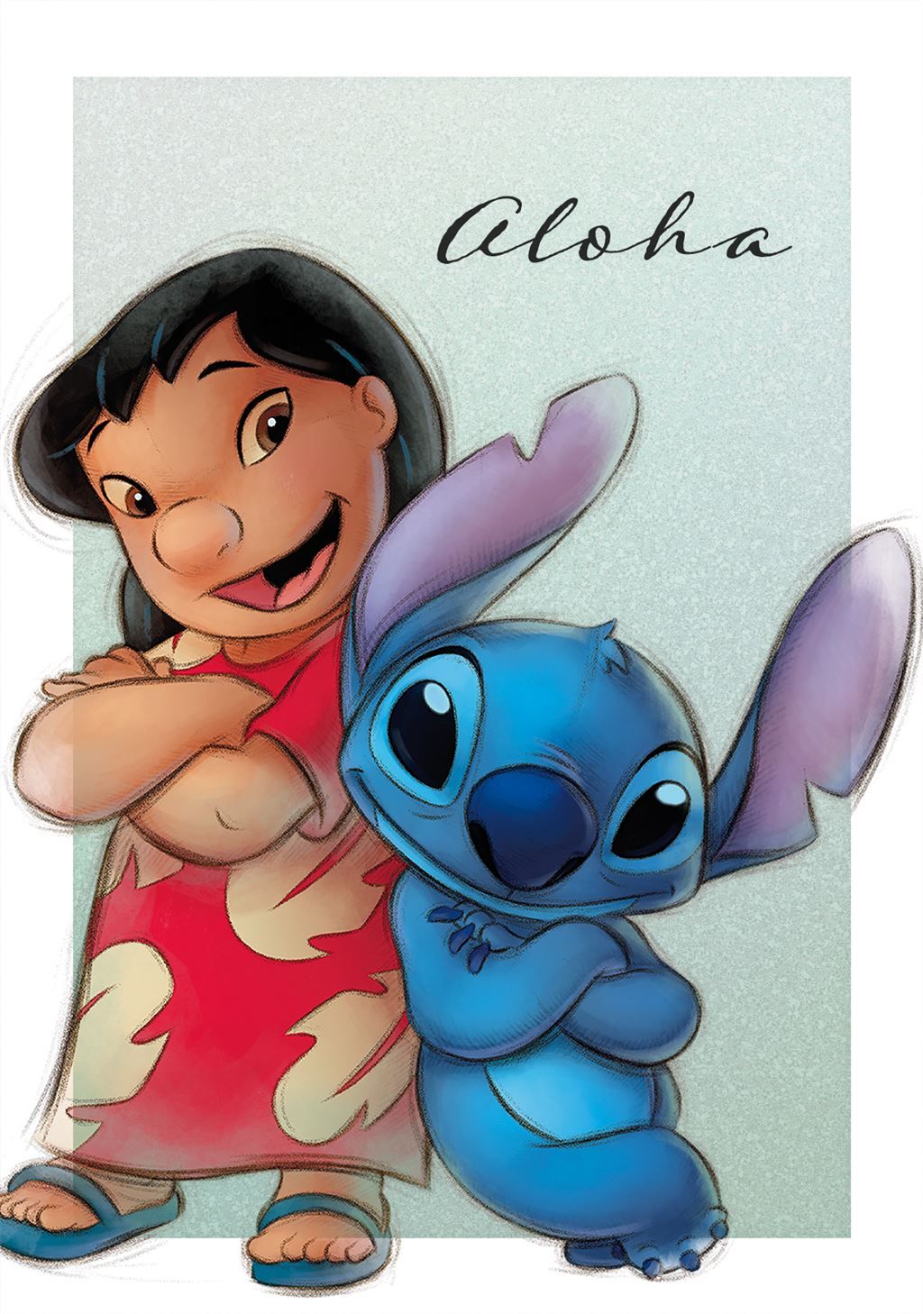 Wenskaart Lilo &amp; Stitch