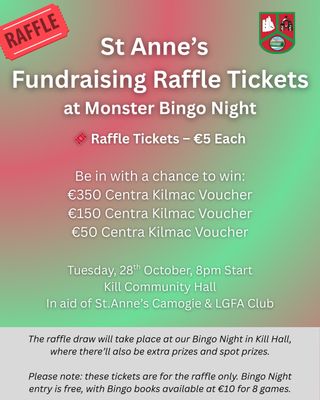 St. Anne’s Raffle Tickets