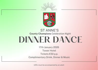 St Anne’s Dinner Dance