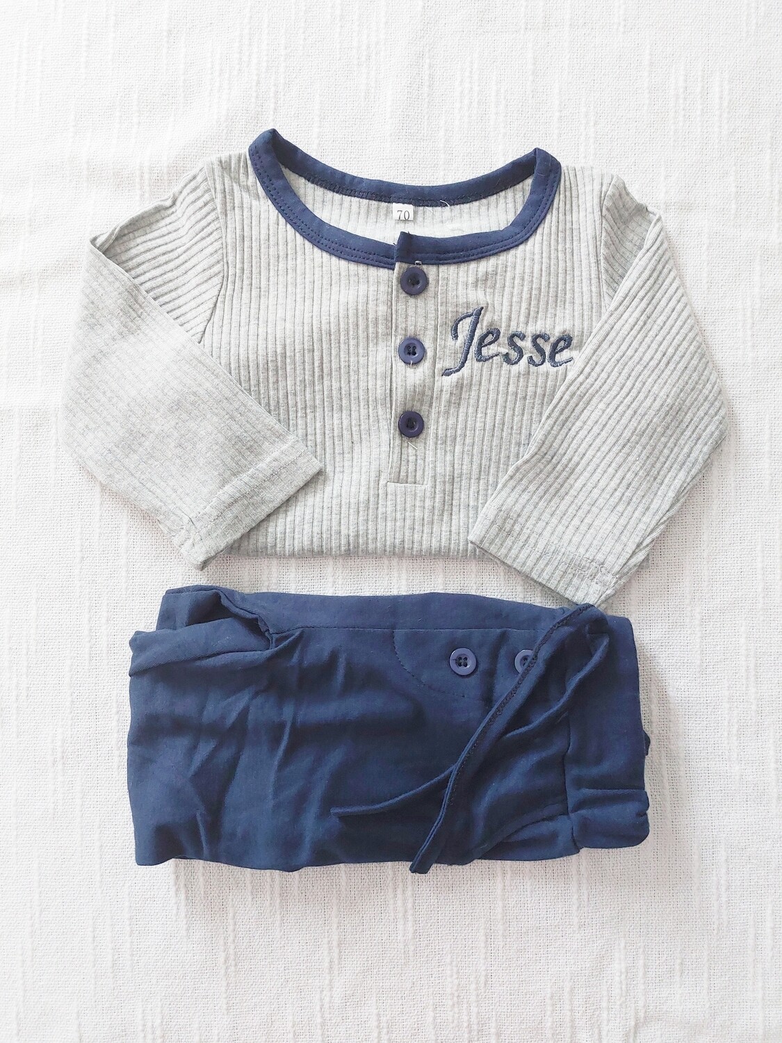 Personalised Crew Neck Tracksuit Blue