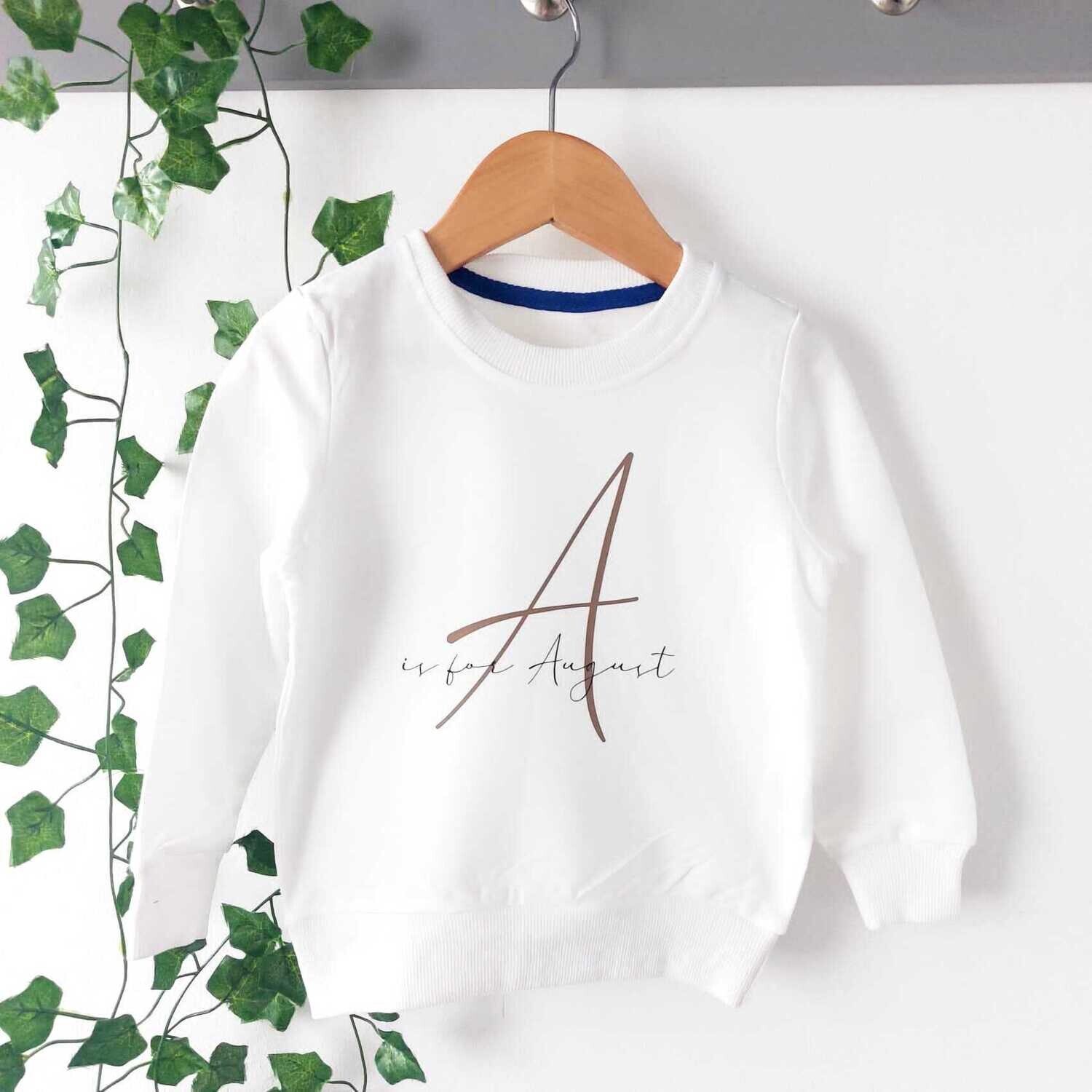 Personalised Letter Sweater