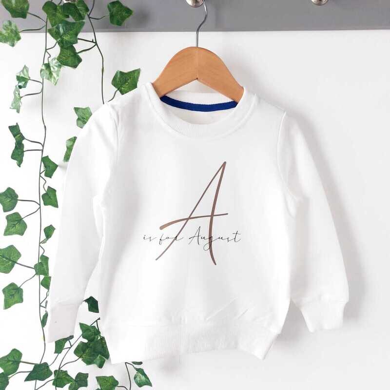 Personalised Letter Sweater