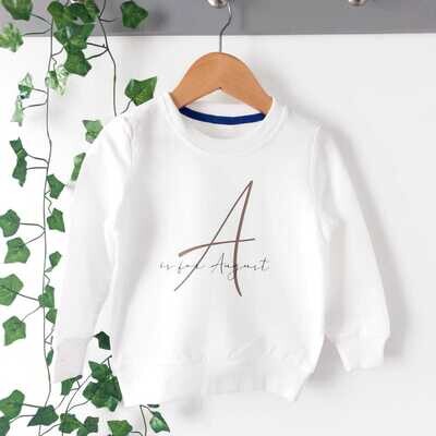 Personalised Letter Sweater