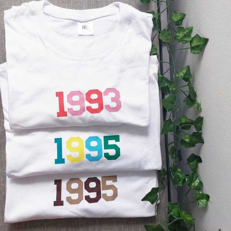 Birth Year T Shirt Adult